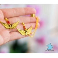 Кафф "Золотые ангелы". Пара. Ручная работа 